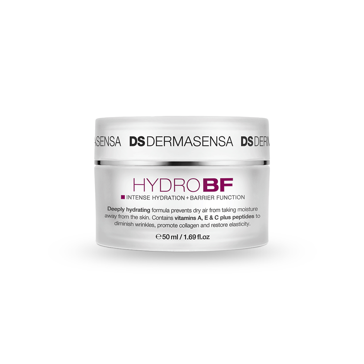 A skincare container labeled